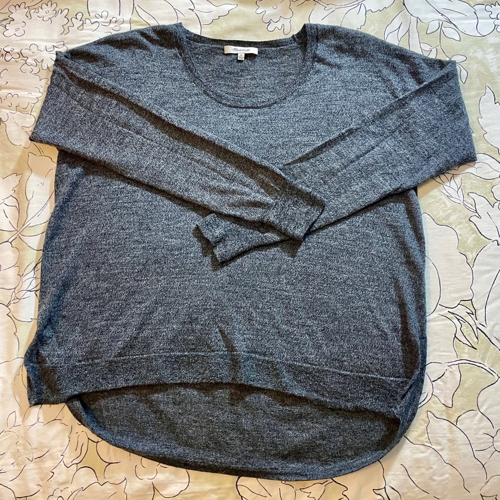 Madewell 100% Merino Wool Hi Low Sweater